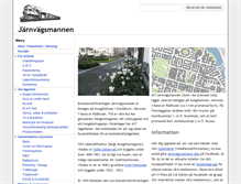 Tablet Screenshot of jarnvagsmannen.org